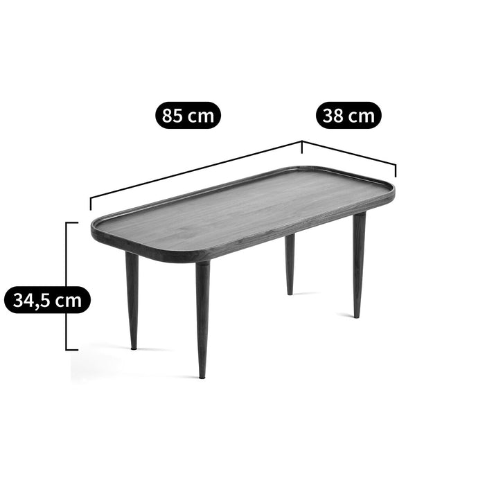Table basse noyer massif Magosia