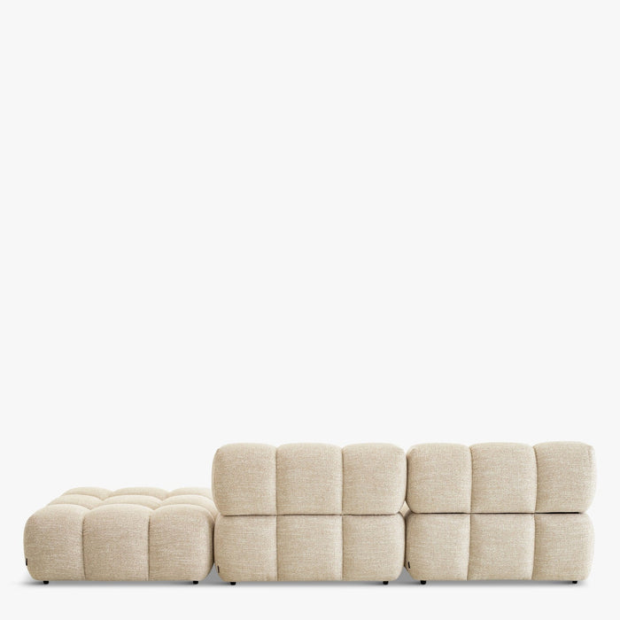 Waffle Tweed Straight Sofa - NV GALLERY