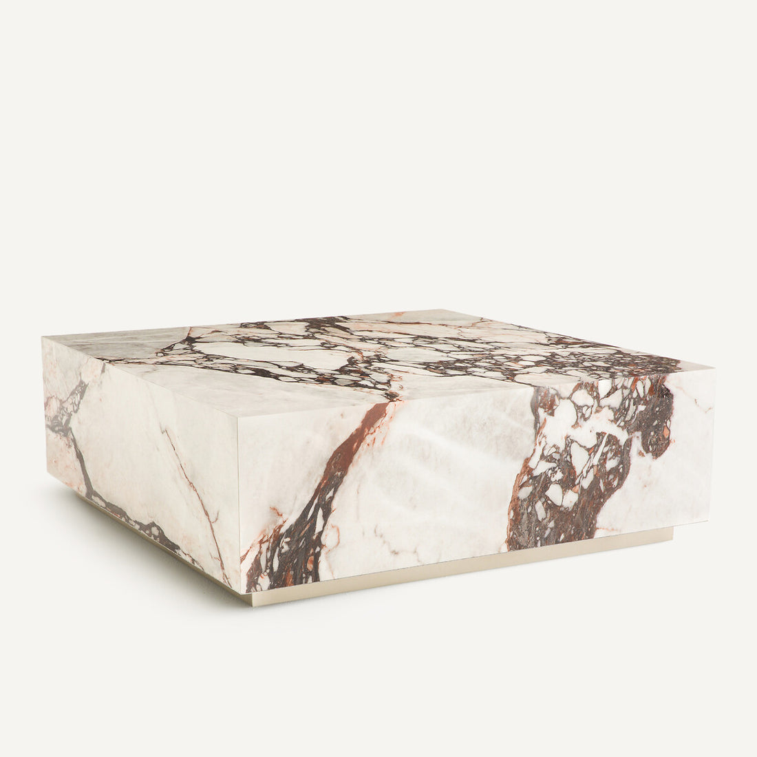 Table basse marbre bordeaux Caldera