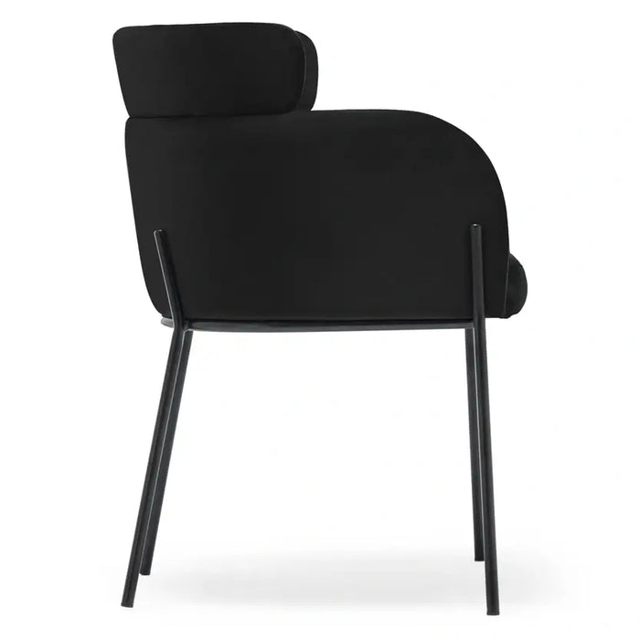Chaise velours et acier Baron - NV GALLERY
