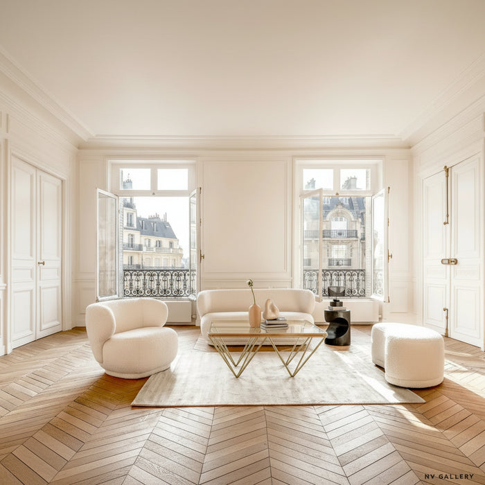 Fauteuil tissu bouclette Giulia - NV GALLERY