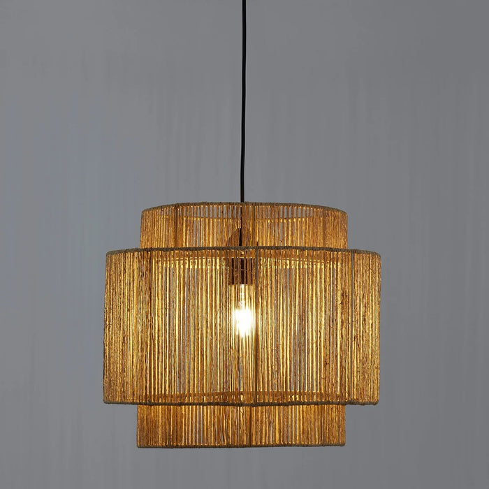 Suspension ronde jute Yaku naturelle