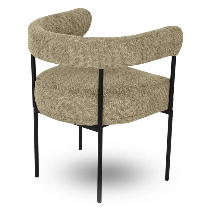 Chaise tissu et acier Arcade - NV GALLERY
