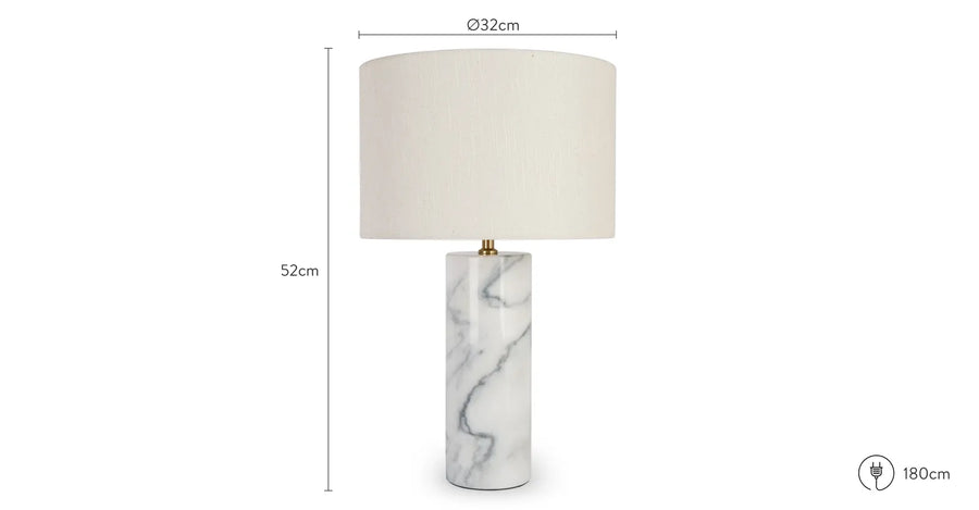 Lampe à poser Gaia marbre