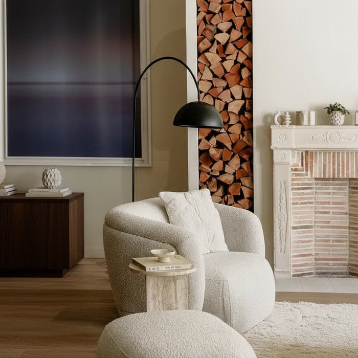 Fauteuil tissu bouclette Volta - NV GALLERY
