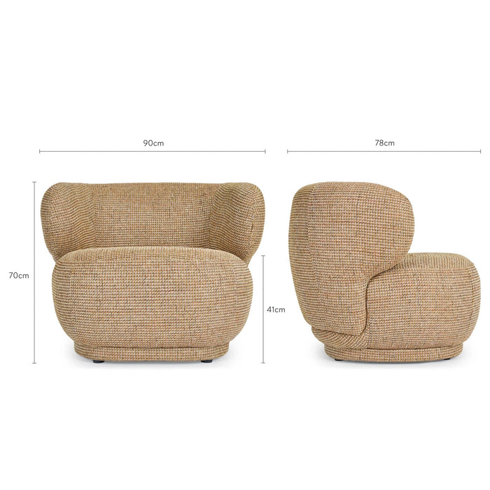 Fauteuil tweed Giulia - NV GALLERY