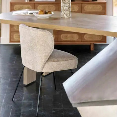 Chaise tissu et acier Wayne - NV GALLERY