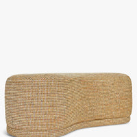 Banc Enzo Tweed jaune miami – vue de côté