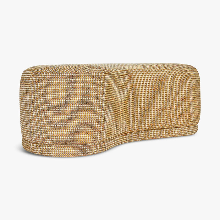 Banc Enzo Tweed jaune miami – vue de côté