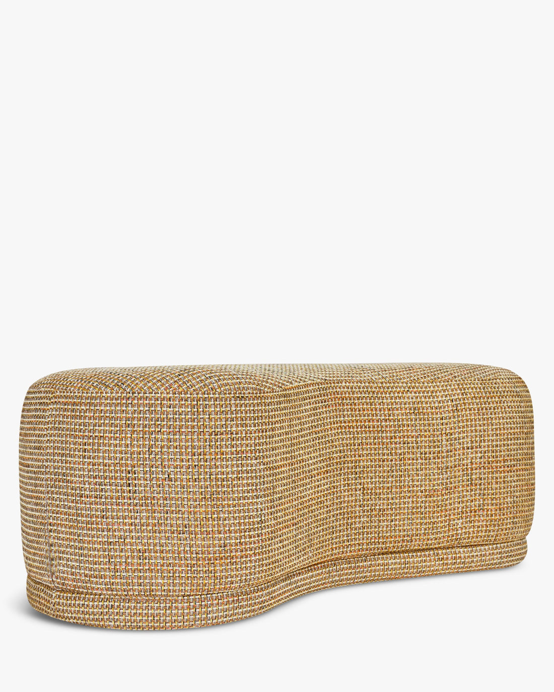 Banc Enzo Tweed jaune miami – vue de côté