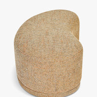 Banc Enzo Tweed jaune miami – vue de dos