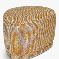 Pouf Enzo Tweed jaune miami – vue détourée