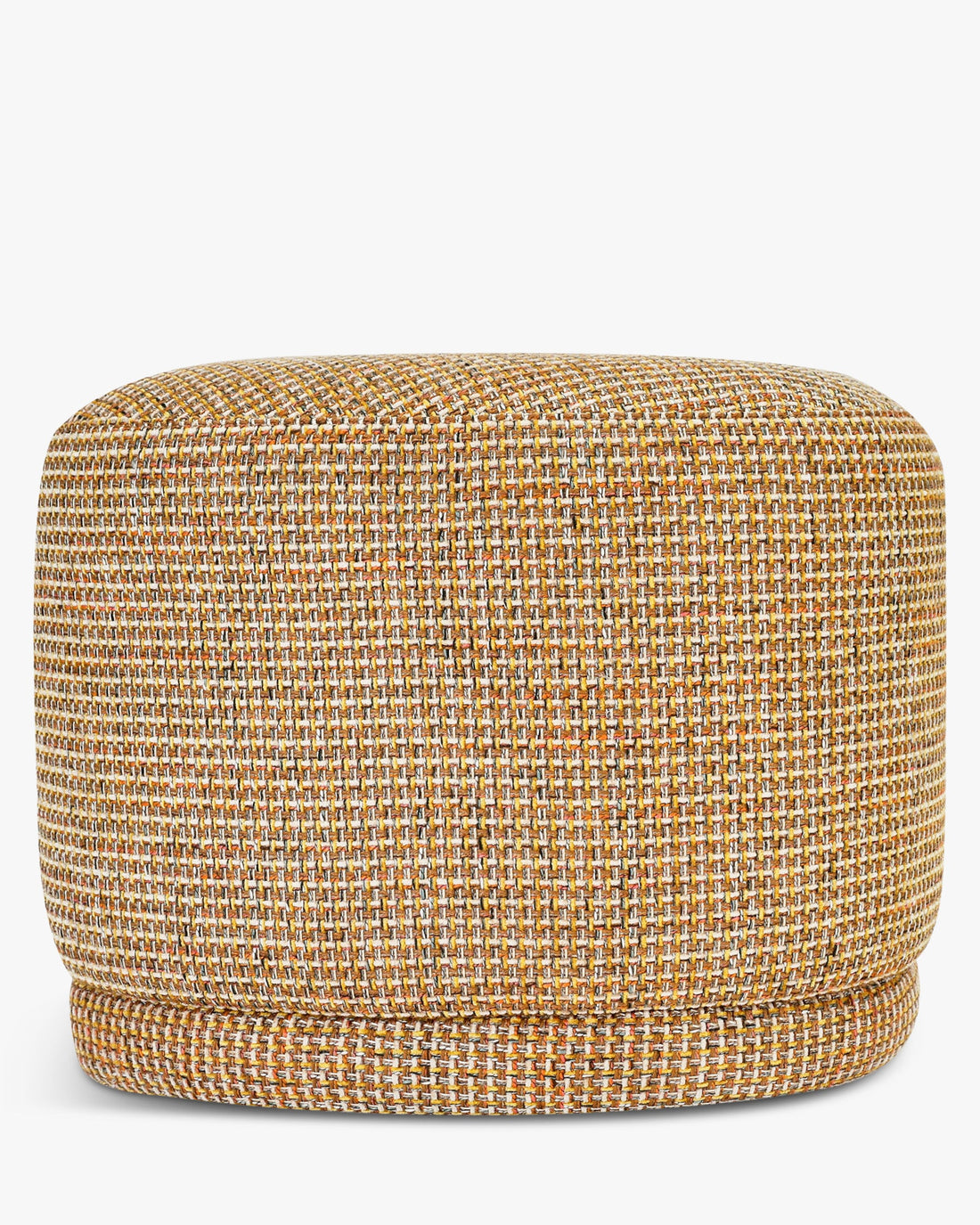 Pouf Enzo Tweed jaune miami – vue de dos