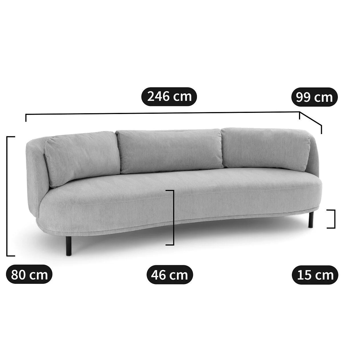 Mansart 4-5 seater sofa