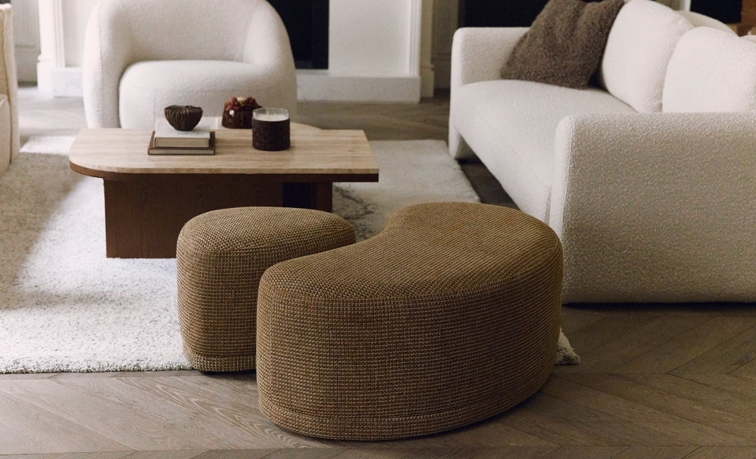 Banc Enzo Tweed jaune miami – mise en ambiance