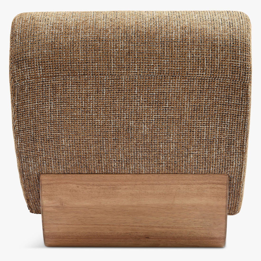 Fauteuil modulable Cozy tweed marron caramel – détail du tissu tweed