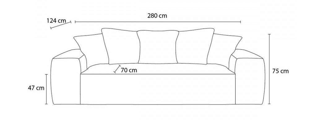 Voltaire 3-seater sofa