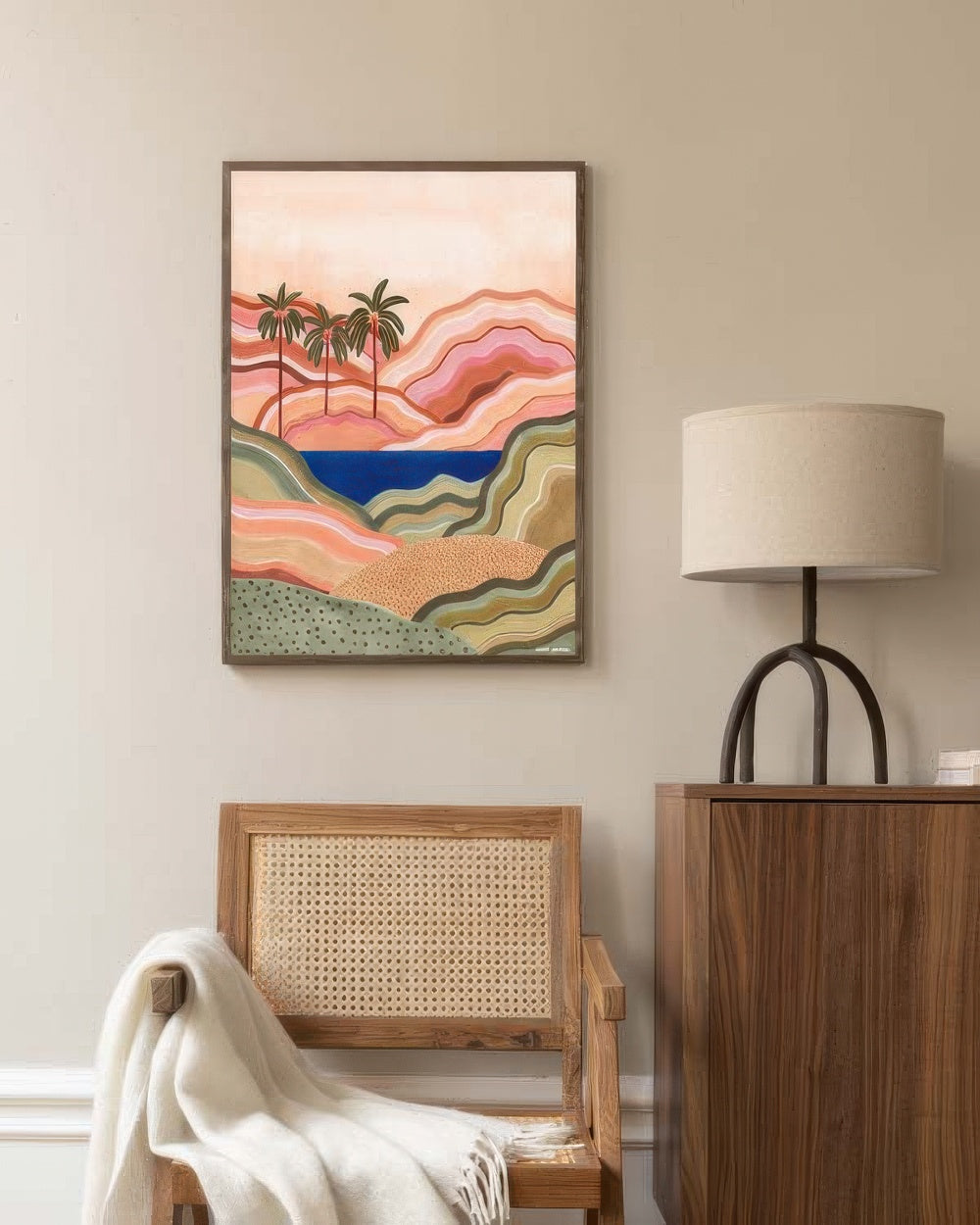 Affiche Karila Zambrek – mise en ambiance salon