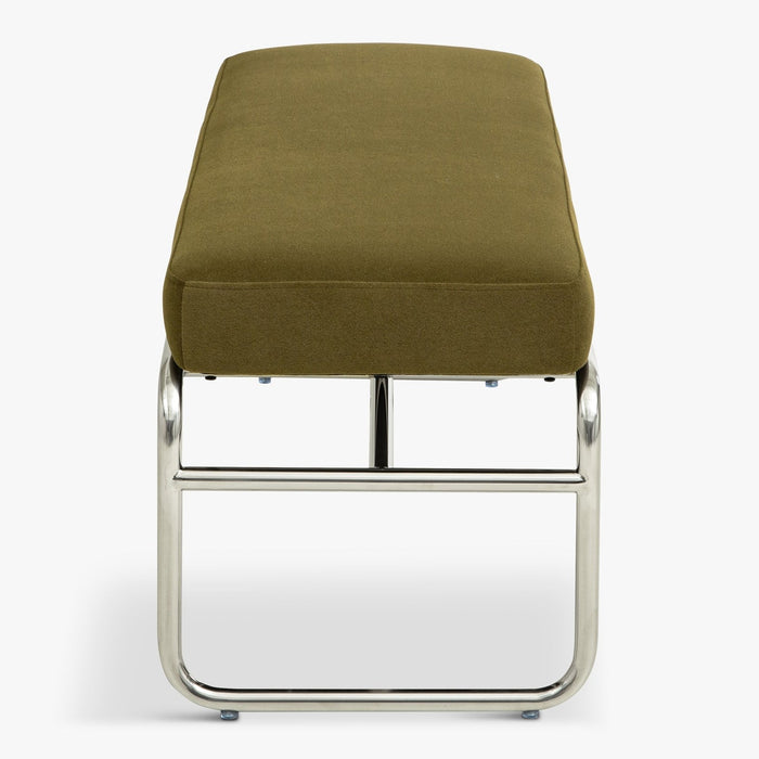 Banc velours et chrome Kyra - NV Gallery