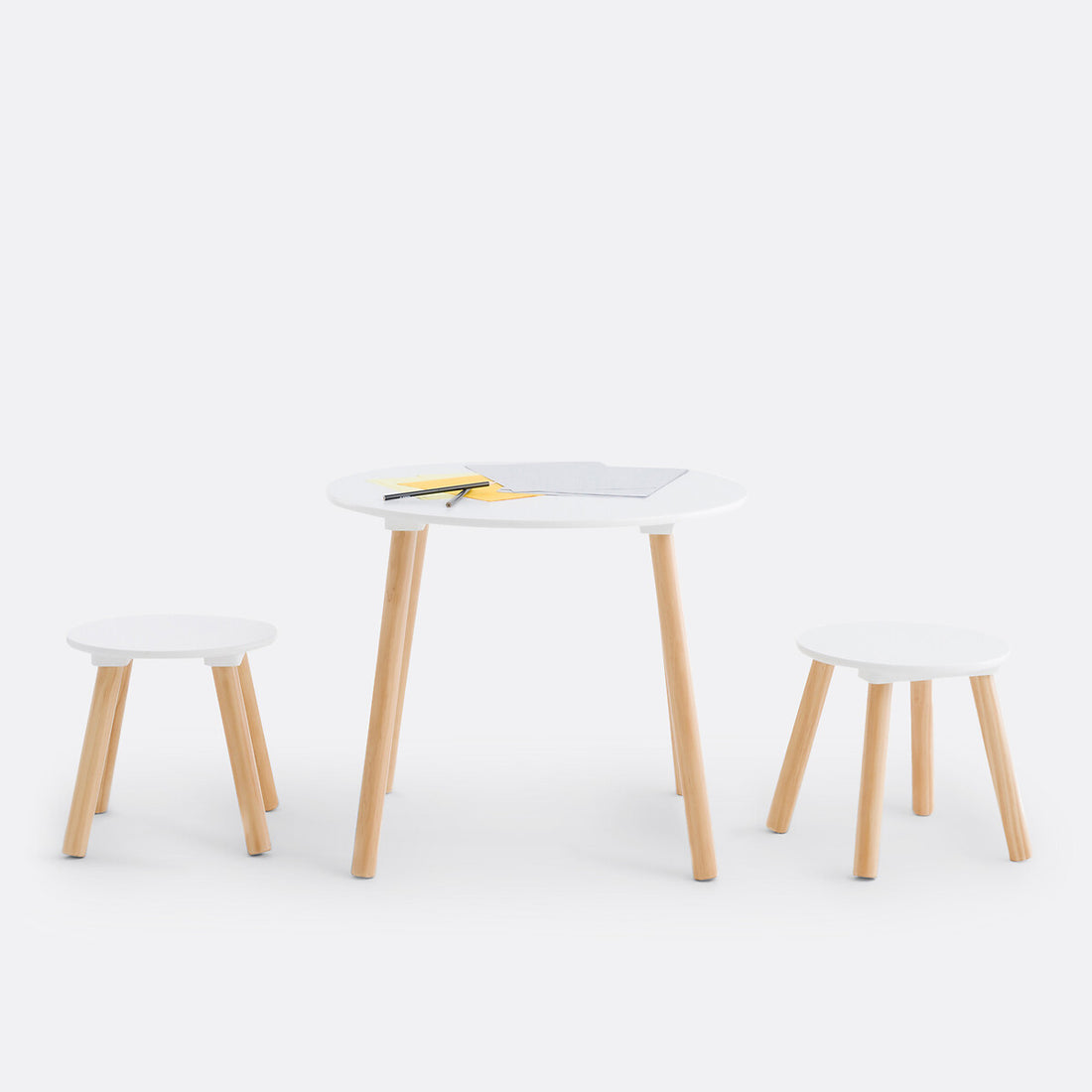 Table basse avec 2 tabourets Melya