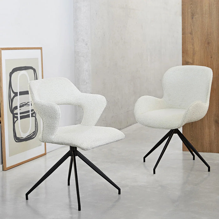 Chaise de bureau tissu bouclette Asyar - AM.PM