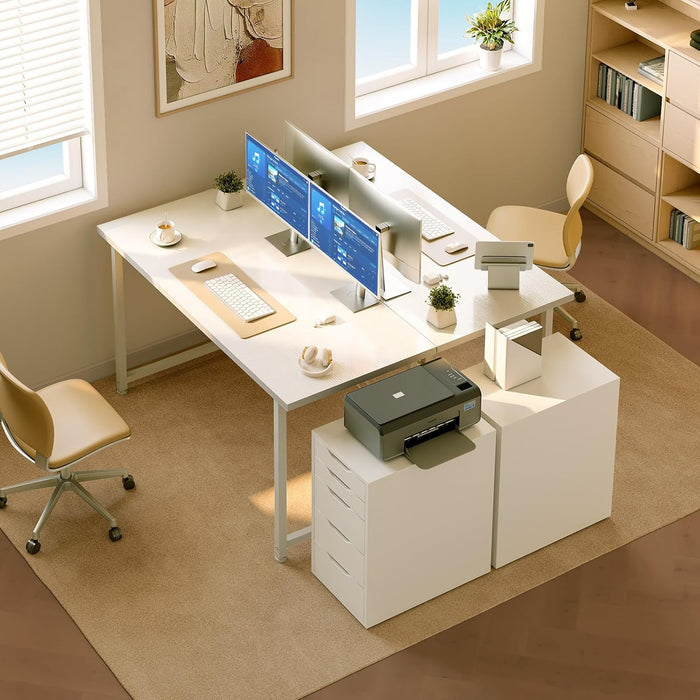 Table de bureau Novia – détail de la structure métallique renforcée