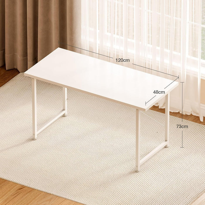Table de bureau Novia – vue de trois quarts du plateau et du piètement