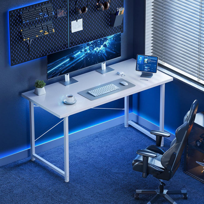 Table de bureau Novia blanche – en situation dans une chambre