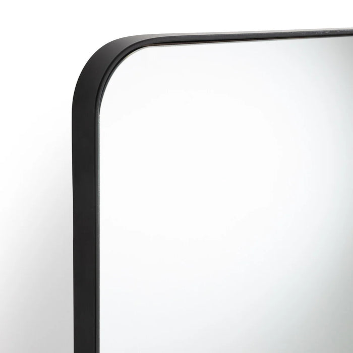 Miroir sur pied bois naturel
