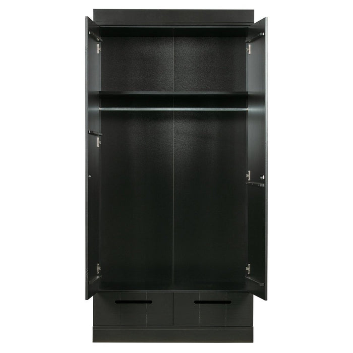 Connect wardrobe with 2 doors and drawers