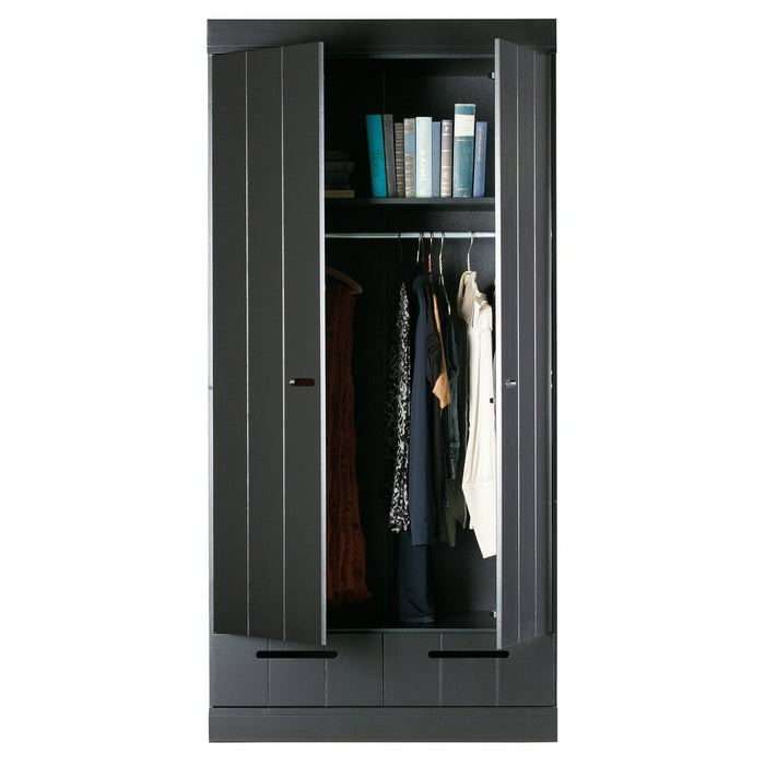 Connect wardrobe with 2 doors and drawers
