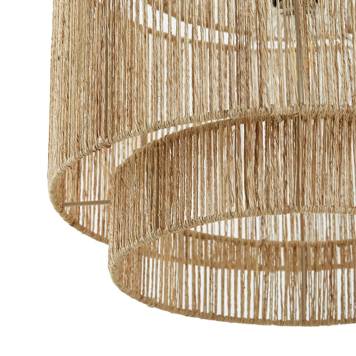 Suspension ronde jute Yaku naturelle