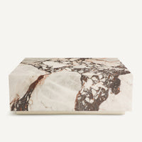 Table basse marbre bordeaux Caldera