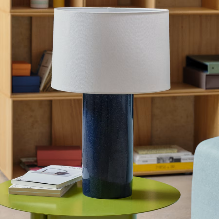 Lampe à poser céramique bleue Tamarit