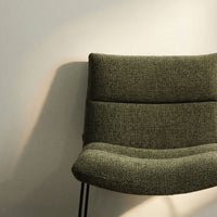 Fauteuil Aria vert chenille – mise en ambiance salon