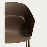 Chaise Cardona marron – détail de l'assise