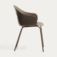 Chaise Cardona marron – vue de trois quarts