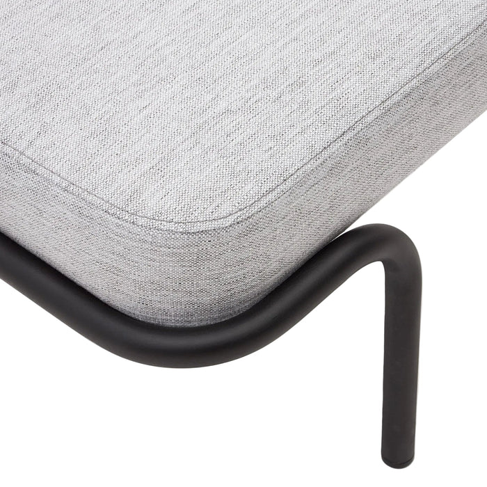 Banc Solsona gris – vue de côté