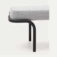 Banc Solsona gris – vue de dos