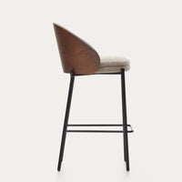 Tabouret Alella beige – vue de côté