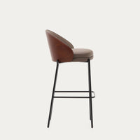 Tabouret Brava 77cm marron – vue de côté