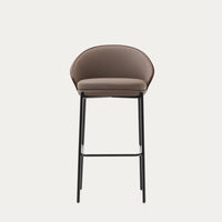Tabouret Brava 77cm marron – vue trois-quarts