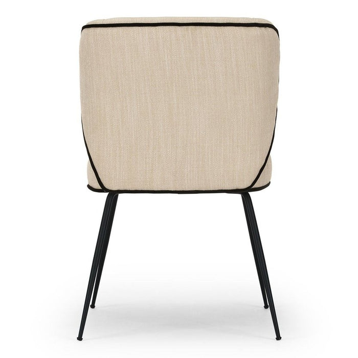 Chaise tissu et acier Wayne - NV GALLERY