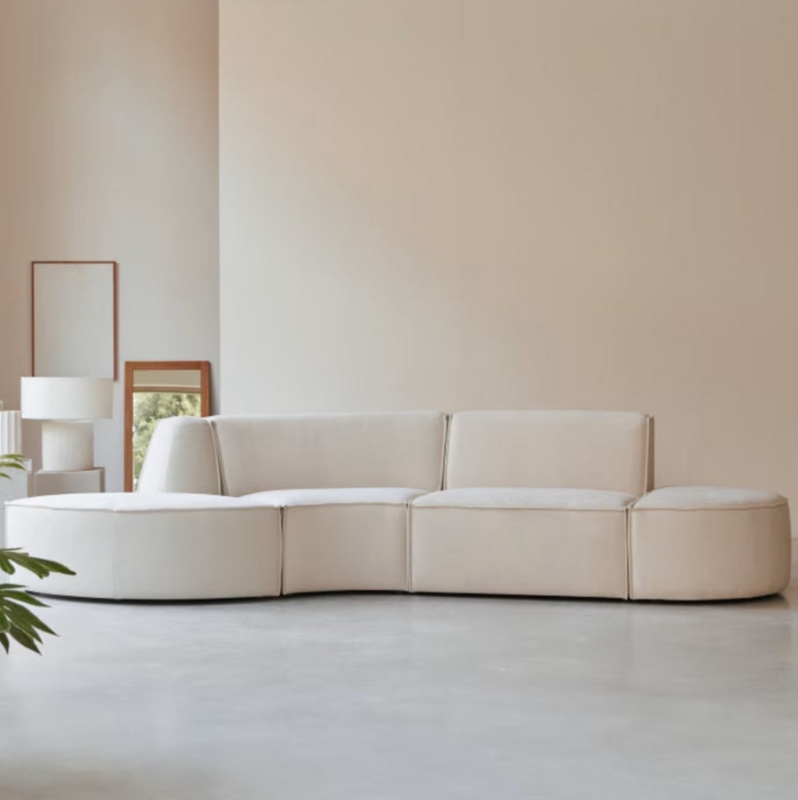 Banquette modulable 4 places Dario - Tikamoon