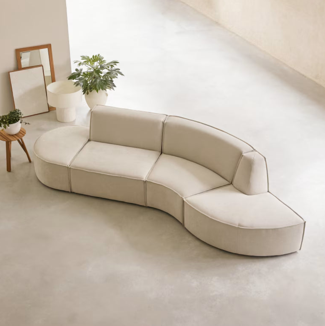 Banquette modulable 4 places Dario - Tikamoon