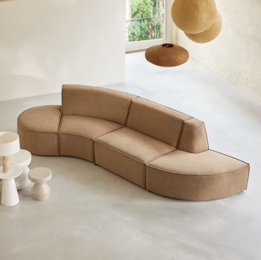 Banquette modulable 4 places Dario - Tikamoon
