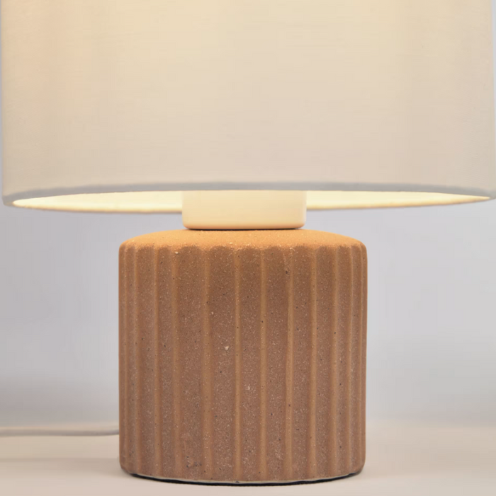Lampe de table céramique et tissu Eshe