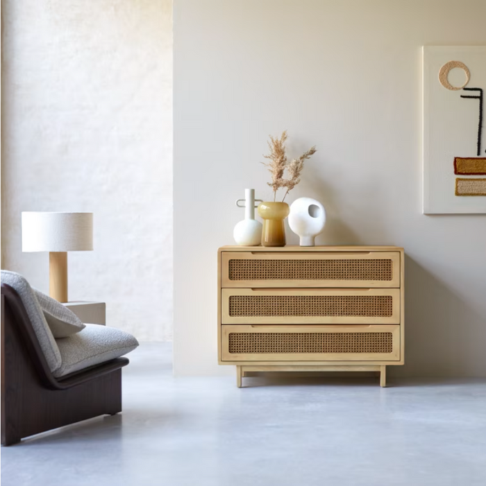 Commode orme massif cannage Luis - Tikamoon