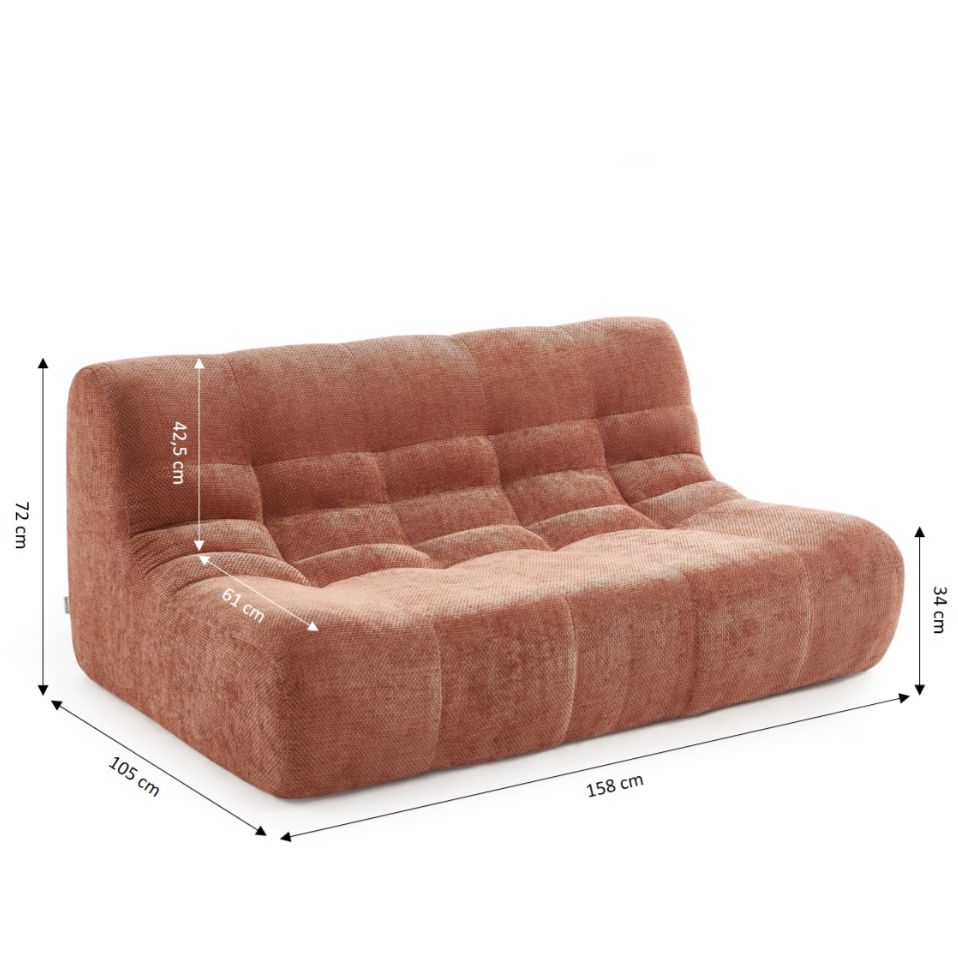 Banquette 2 places Milo