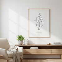 Affiche encadrée - Méditation